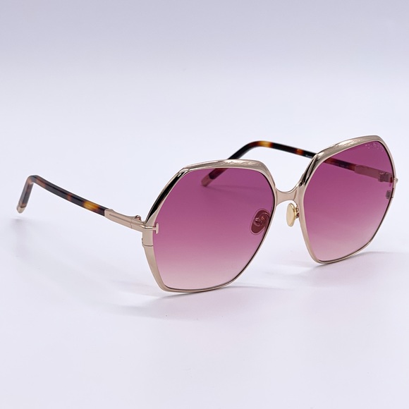 NEW TOM FORD FONDA-02 TF912 28T ROUND WOMEN’S SUNGLASSES TOM FORD FT0912/S - Picture 9 of 13